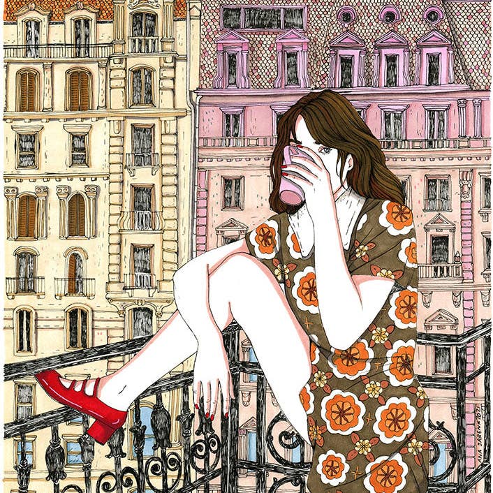 ANA JAREN STUDIO - Wholesale Art Print - Balcony - Art Print0