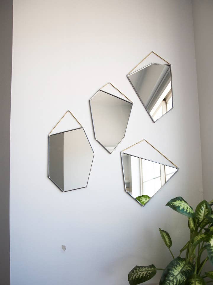 Geo Rock Mirrors for wholesale by Szklo Glass