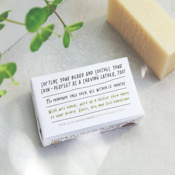 Paper Plane - Wholesale Beard wash/shampoo - Beard Shampoo -  100% Natural Vegan Solid Shampoo1