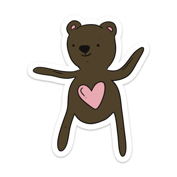 Teddy Bear | Animals | Cute | Waterproof Vinyl Sticker | 3" for wholesale by Rebel and Siren Stickers