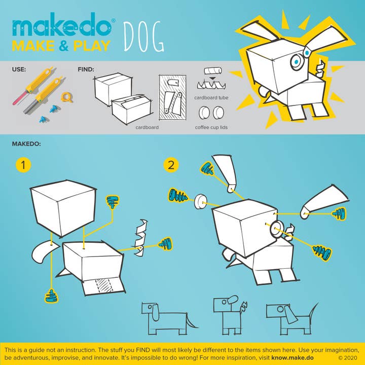 Makedo USA - Wholesale DIY Craft Kit - Kids - CREATE | Makedo Cardboard Construction Kit