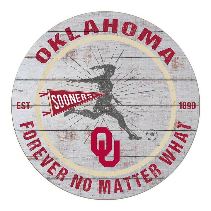 20x20 Throwback Oklahoma Sooners Soccer Girls for wholesale by KH Sports Fan