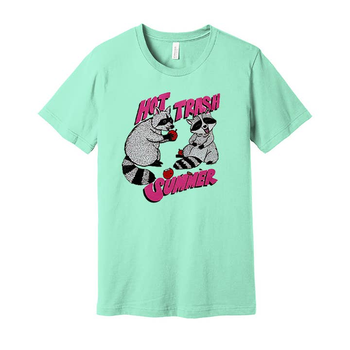T-Shirt Hot Trash Summer Menta por atacado de Campfires & Coffee