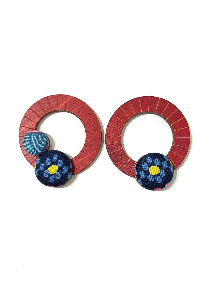 BOTÓN DE AZÚCAR - Ciclos Kleine Hoepels- Rood- Blauwe Markeringen voor wholesale door Botón de Azúcar