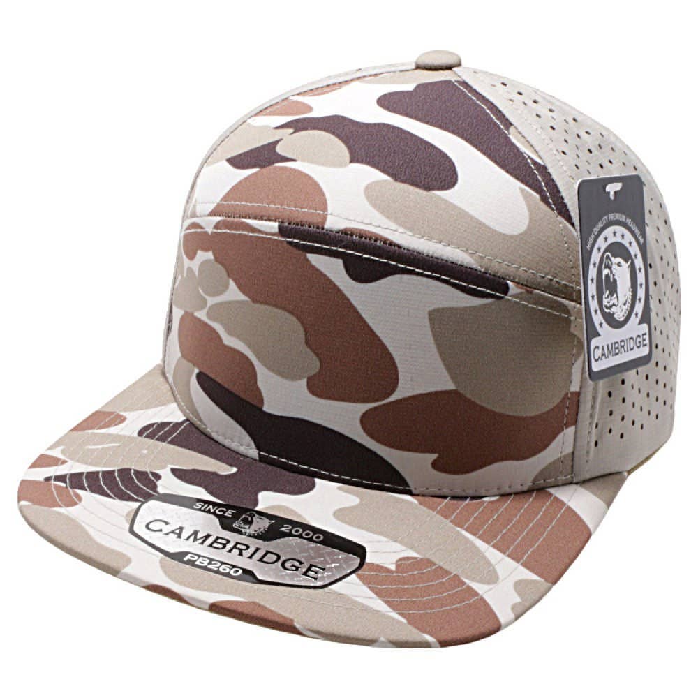 DOBBI – wholesale Truckerkeps – Unisex – Cambridge glansiga camo camper perforerad snapback-keps10