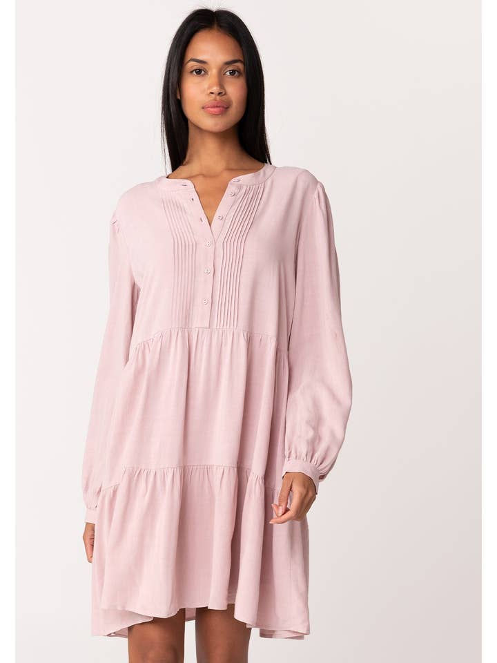 Linen Blend Vintage Babydoll Mini Dress for wholesale on Faire