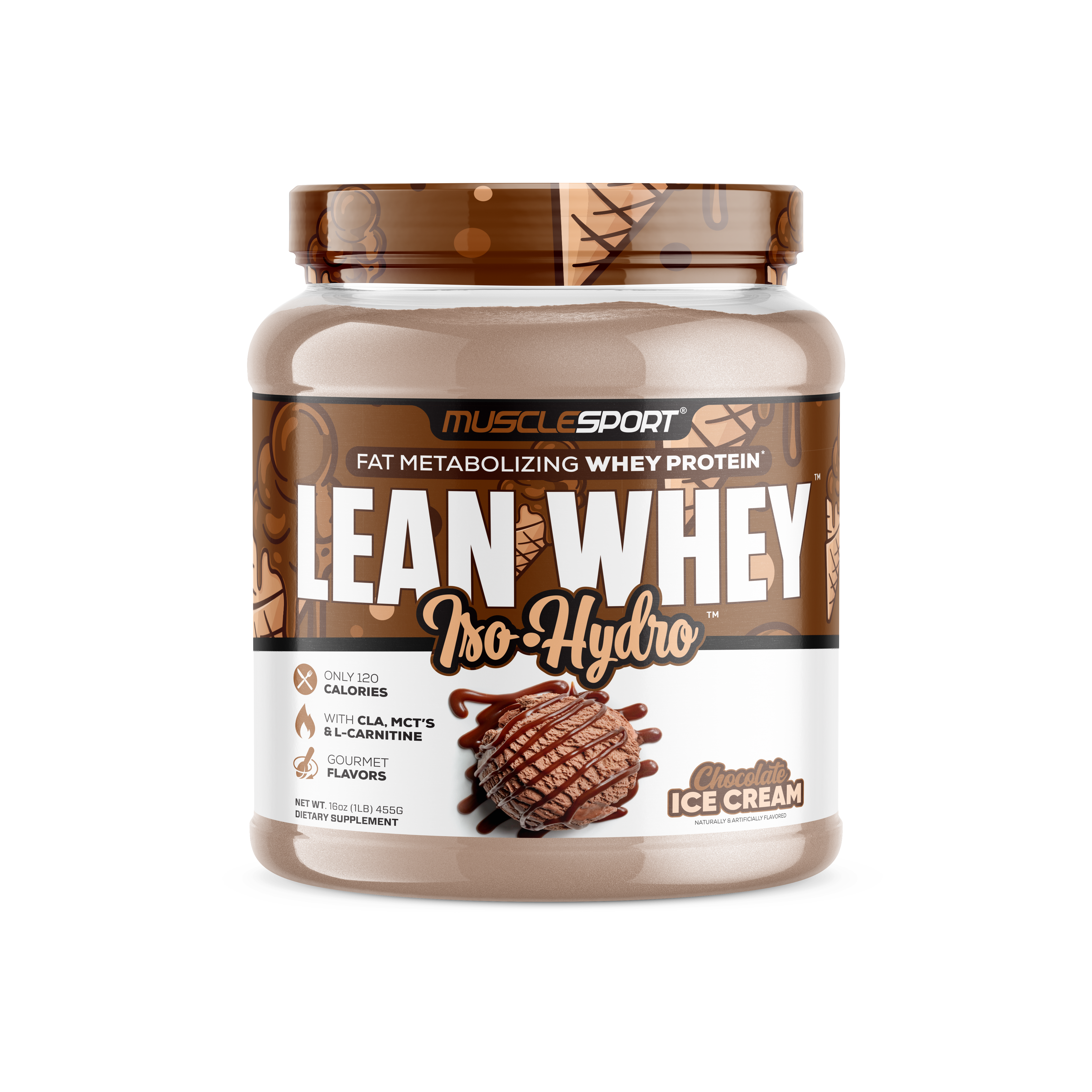 MuscleSport - Wholesale Protein/Superfood Powder - Lean Whey™ Iso Hydro Gourmet Protein 1lb7