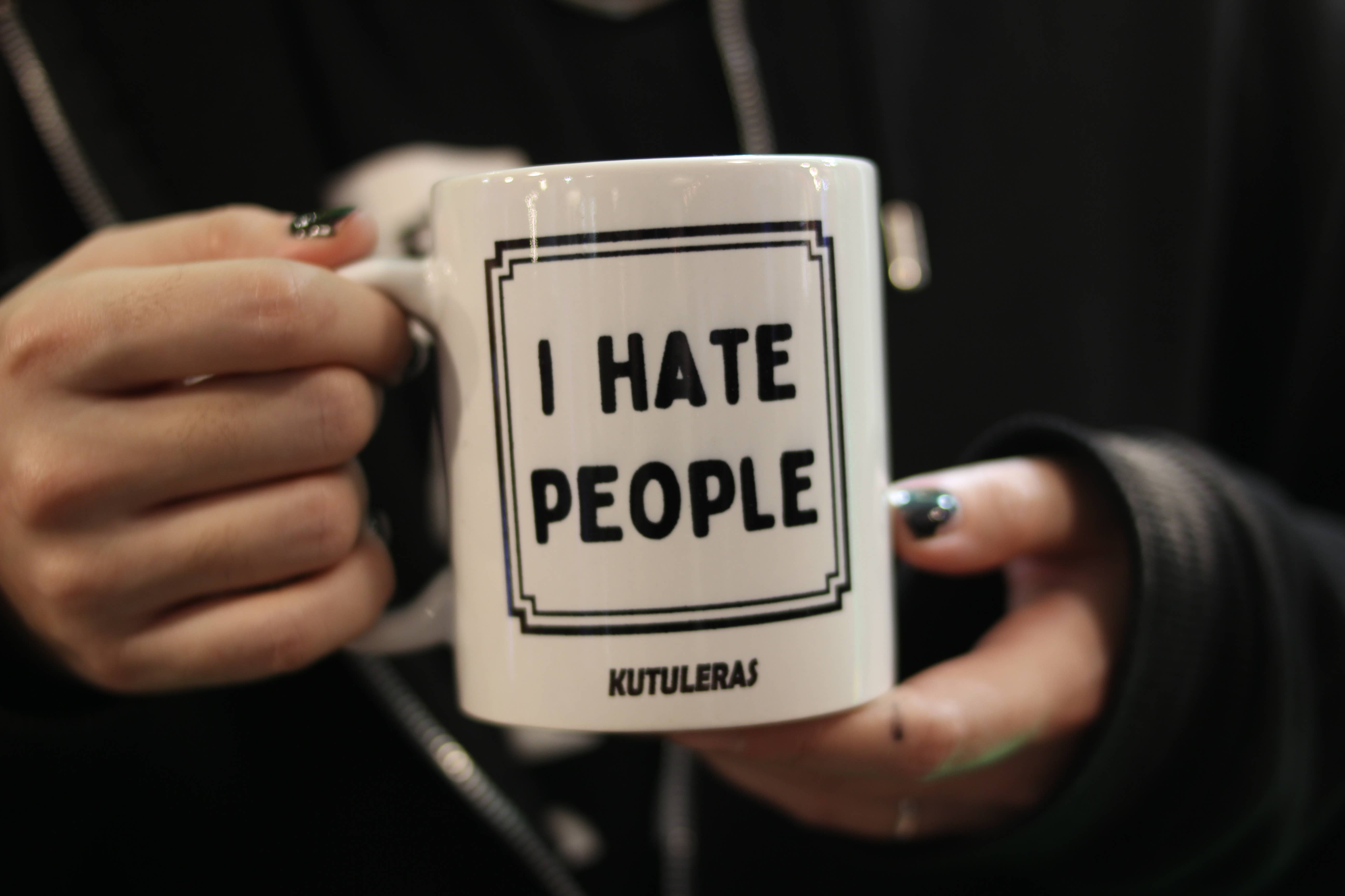 Kutuleras - Wholesale Coffee Mug - Hate people mug rude Sarcastic Gift punk message1