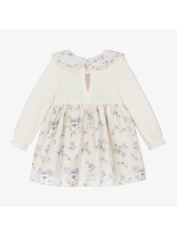 Ecru Dress with Flowers Aziza for wholesale on Faire2