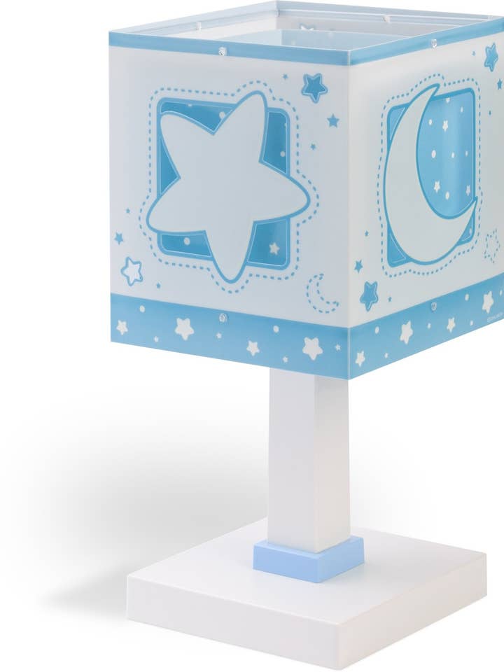 Moonlight blue children's bedside table lamp for wholesale by Dalber