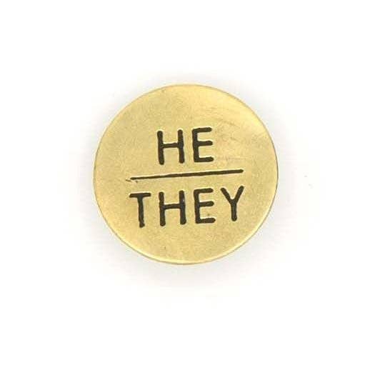 Fair Anita - Wholesale Lapel Pin/Button - Pronoun Pins - Brass4