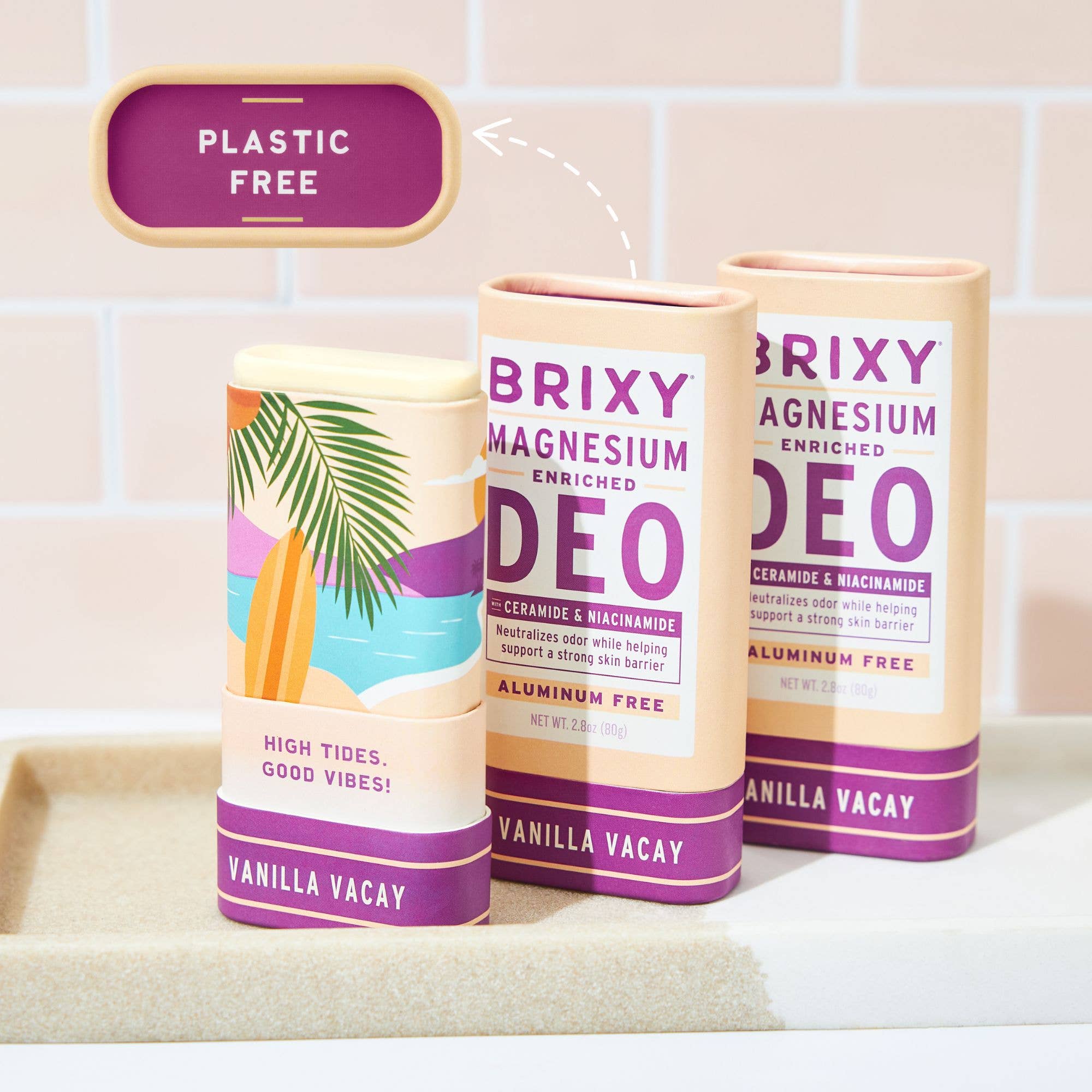 BRIXY - Wholesale Deodorant - Unisex - Magnesium Enriched Deodorant | Aluminum Free | Vanilla Vacay5