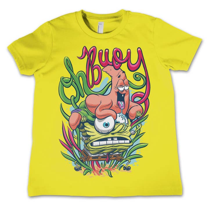 Hybris Production AB - Vente T-shirt sérigraphié – enfant - T-shirt pour enfant Bob l'éponge Oh Boy4