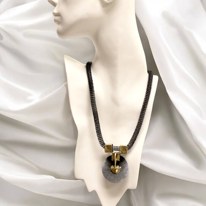 The Ancient Bazaar Jewelry & Accessories - Wholesale Bib Necklace - Item # BRN-1021 - Brass Necklace2