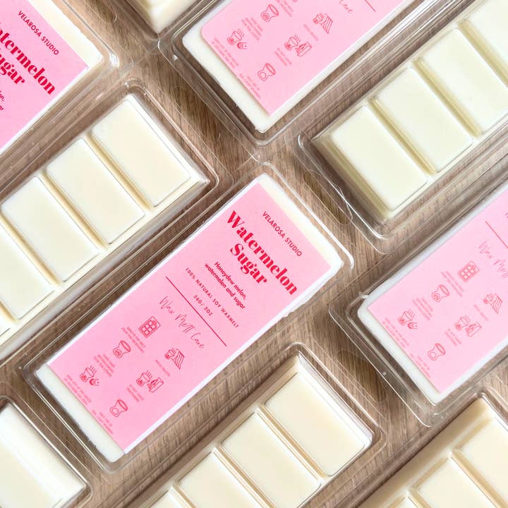 Velarosa Studio LLC - Wholesale Wax Melt - Soy Wax Melt Watermelon Sugar- Sweet Watermelon Scent0