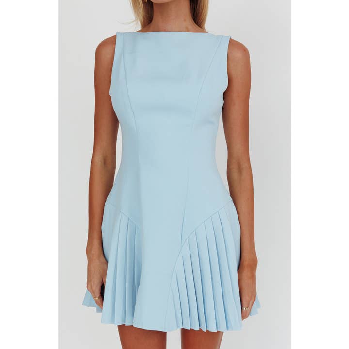 One and Only Collective - Wholesale Dress - Women's - BOAT NECKLINE MINI DRESS