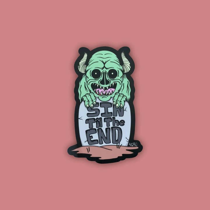 Ghoul Sticker for wholesale by Average Fiend