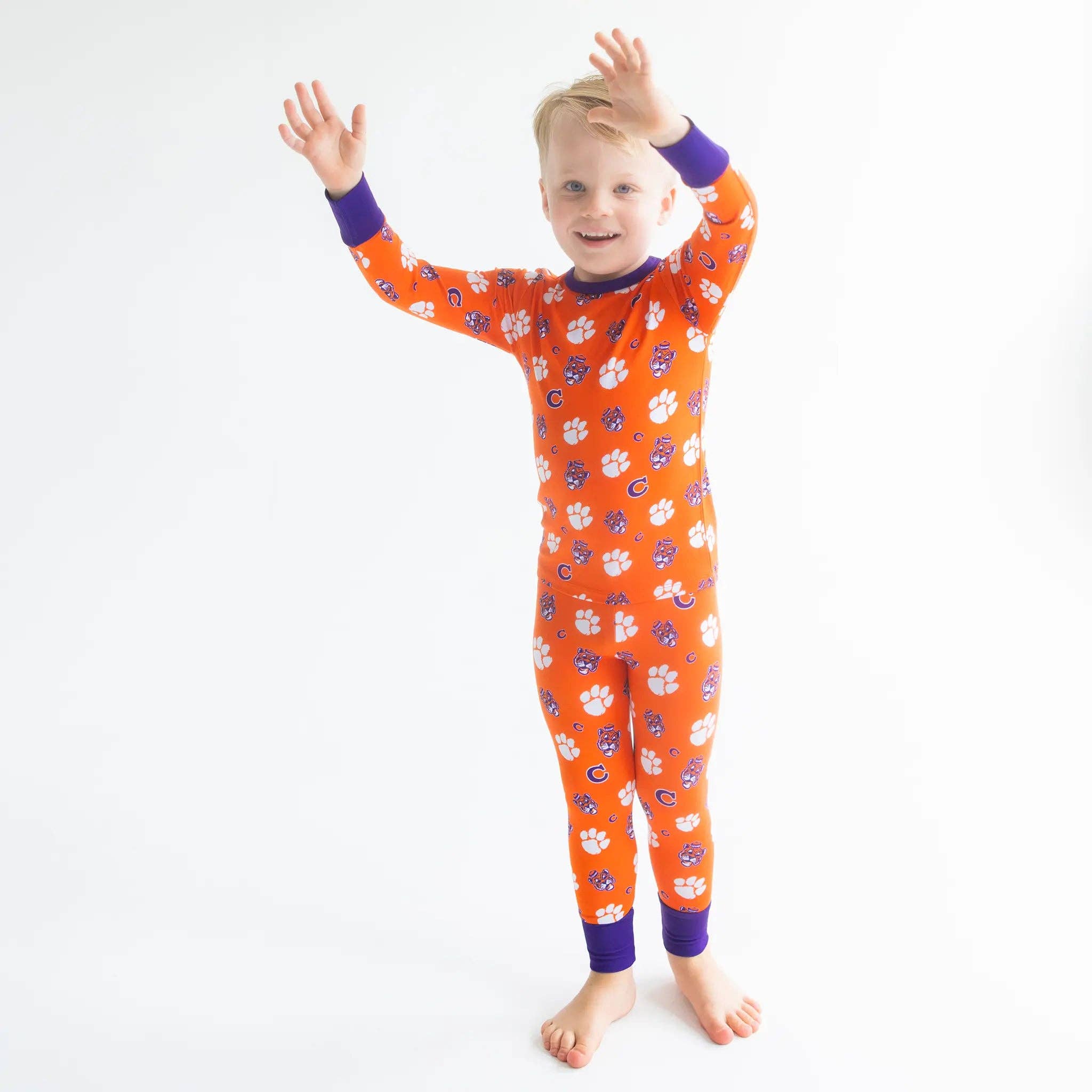 Tailgate Tikes - Wholesale Sleepwear Set - Kids - Clemson Tigers Two-Piece Pajama Set9