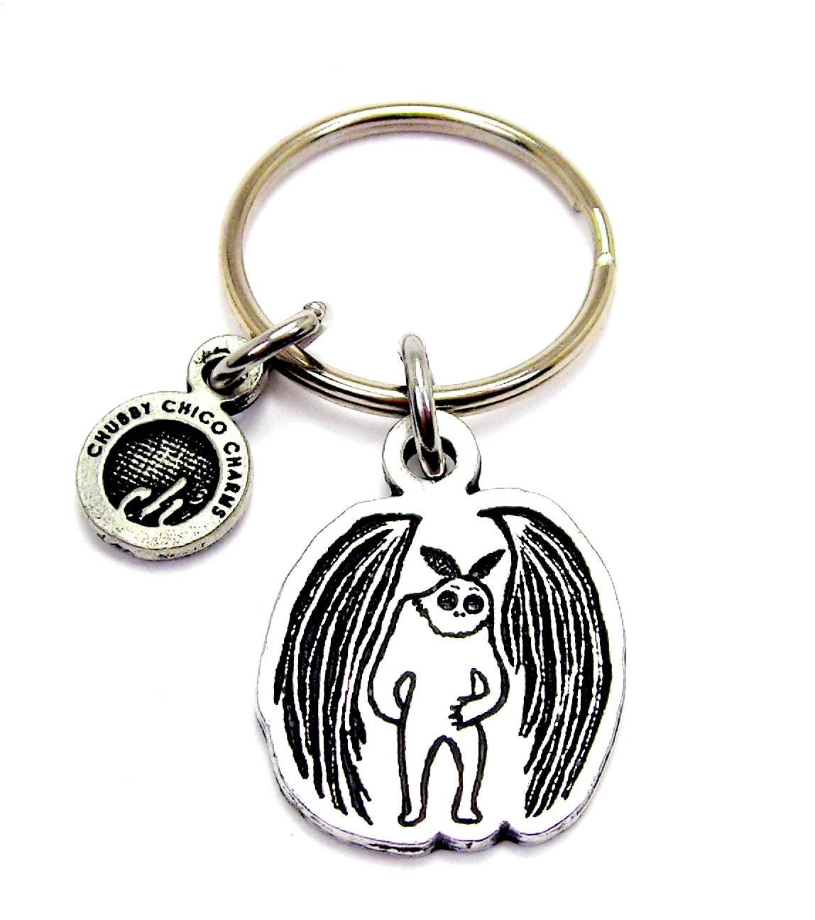 Chubby Chico Charms - Wholesale Keychain - Unisex - Mothman cryptid keyring keychain0