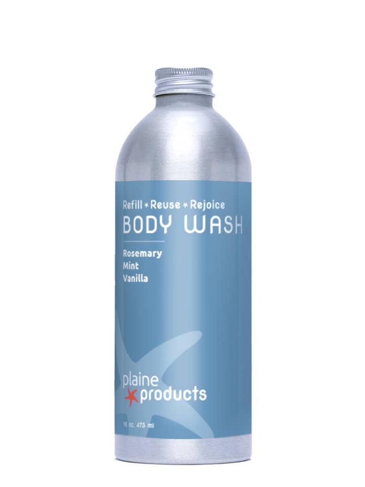 Body Wash 16 oz (pump not included) Reusable packaging for wholesale by Plaine Products
