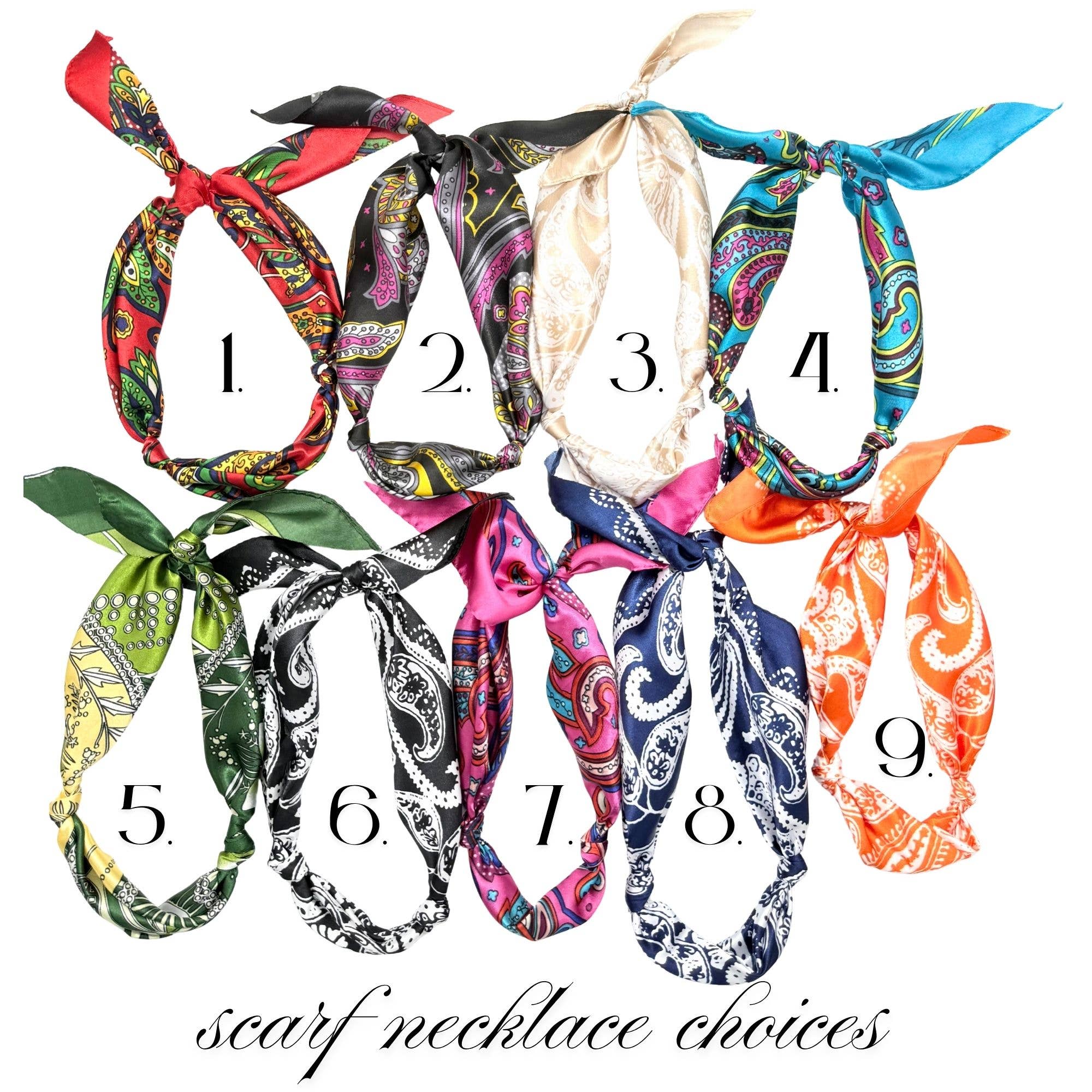 Sarahndipity Shop - Wholesale Scarf - Women's - Sorority Scarf with Engraved Greek Letter Gold Heart Charm3