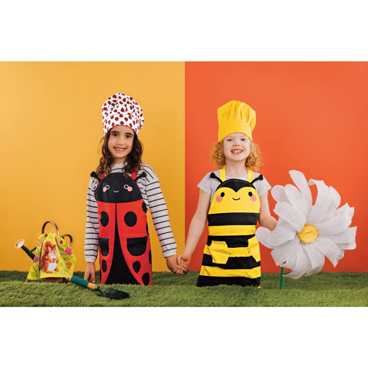 Danica Jubilee - Wholesale Apron - Kids - Ladybug Daydream Kid's Apron & Hat Set Set of 2