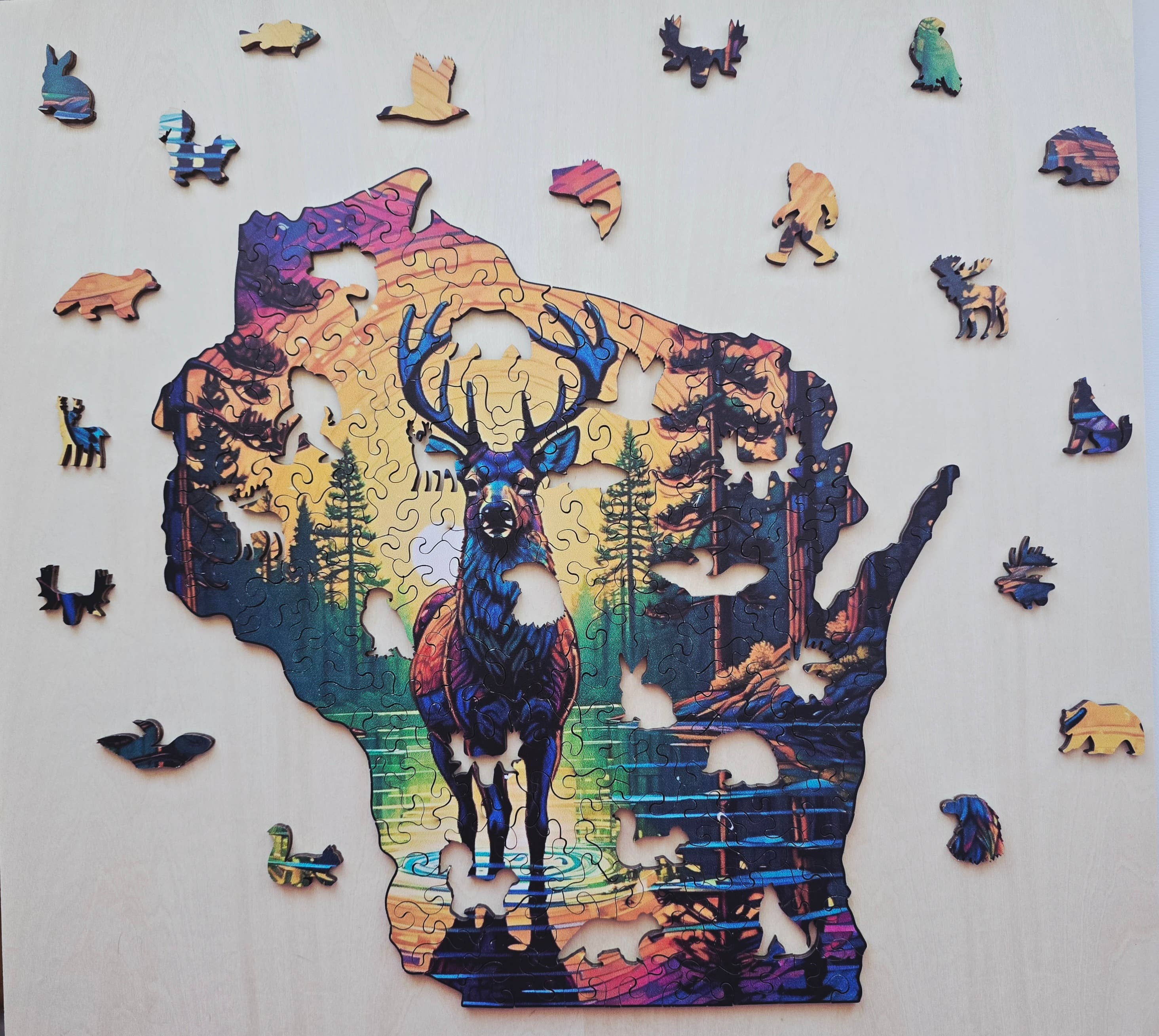 Art Factory LLC - Wholesale Puzzle - Adult - Wisconsin wooden puzzle4