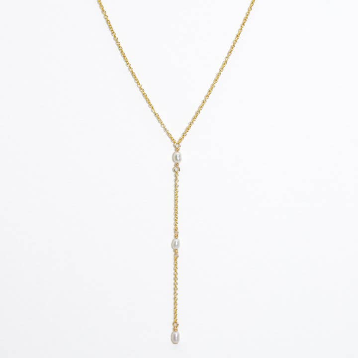 Three Little Pearls Lariat for wholesale by Adorn512
