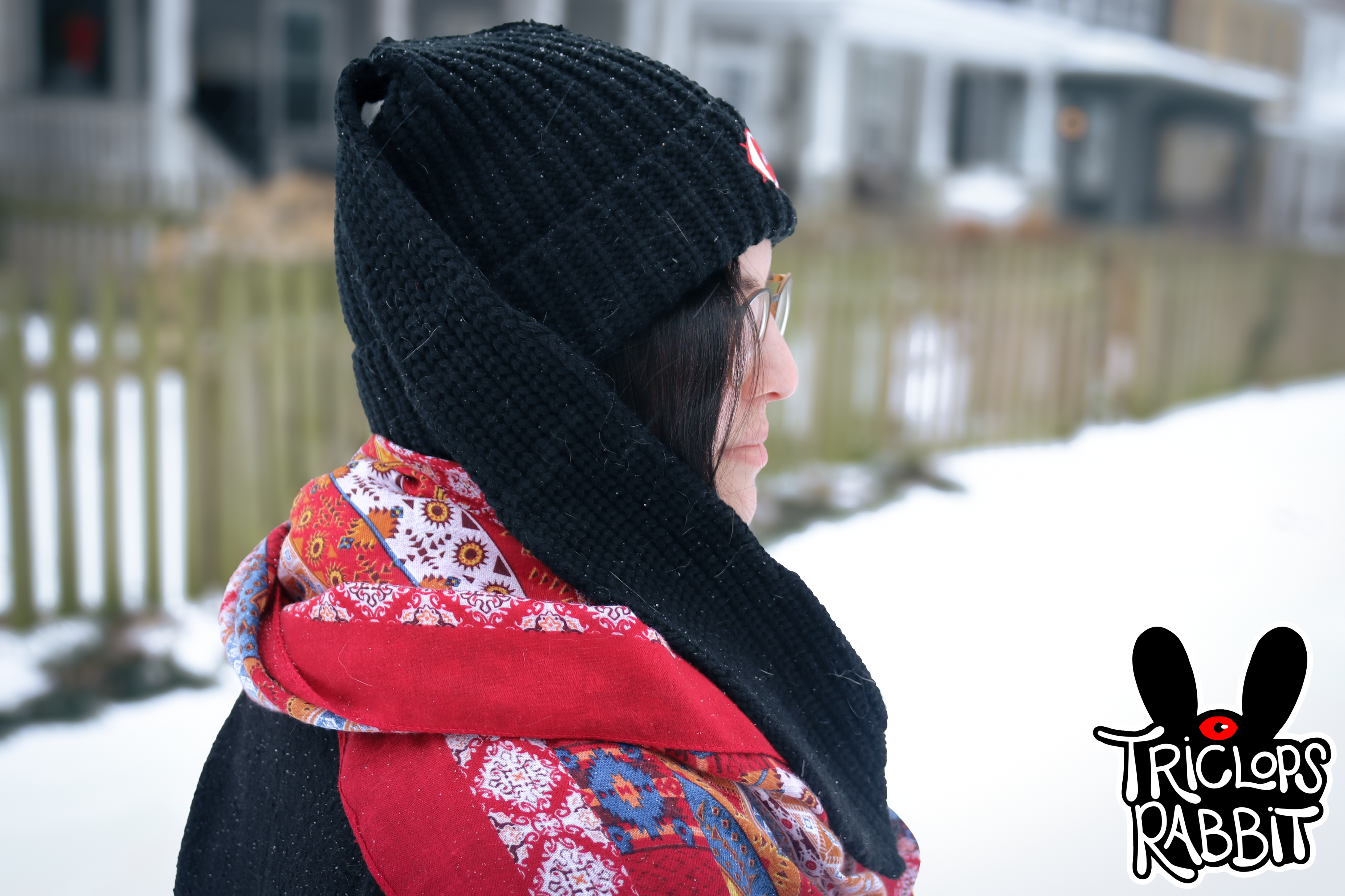 Triclops Rabbit - Wholesale Beanie - Unisex - Banny Beanie - Black Rabbit Ear Hat6