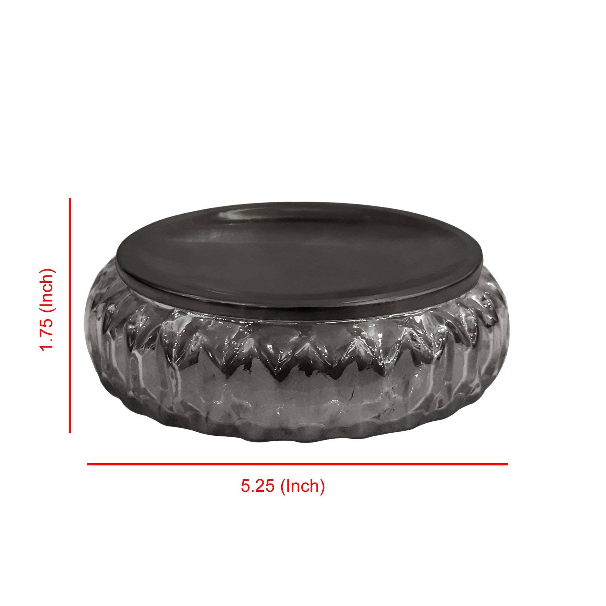 nu steel - Wholesale Bath Soap Dish - Glacier Black Glass & Nickel Steel Soap Dish3