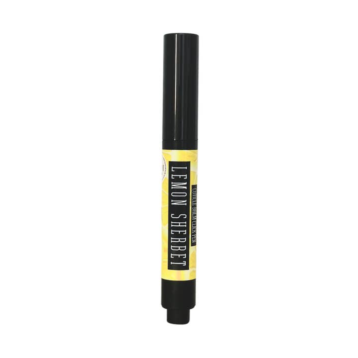 Lemon Sherbet Scented Cuticle and Hand Balm Click Pen for wholesale by Blabz Beauty Bar