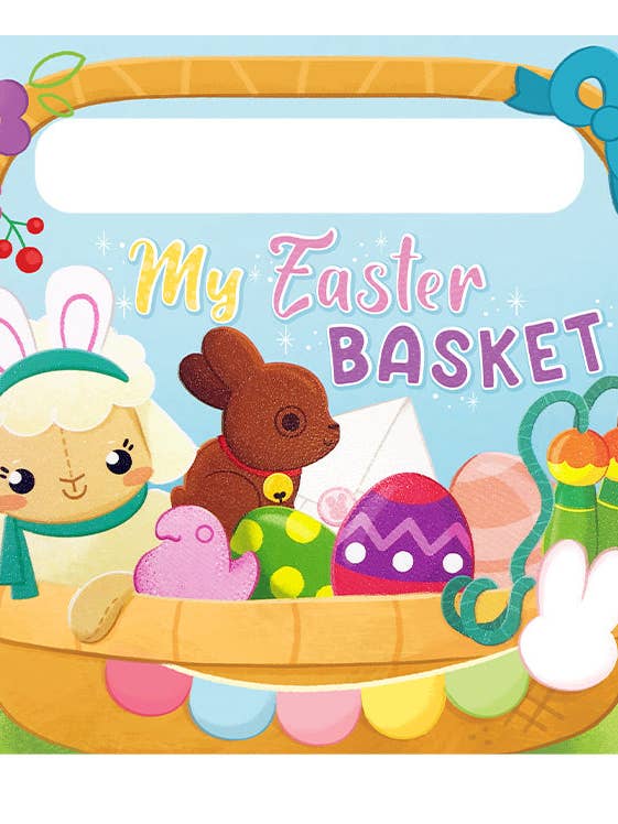 My Easter Basket - Children's Sensory Touch and Feel Board Book with Handle for wholesale by Little Hippo Books