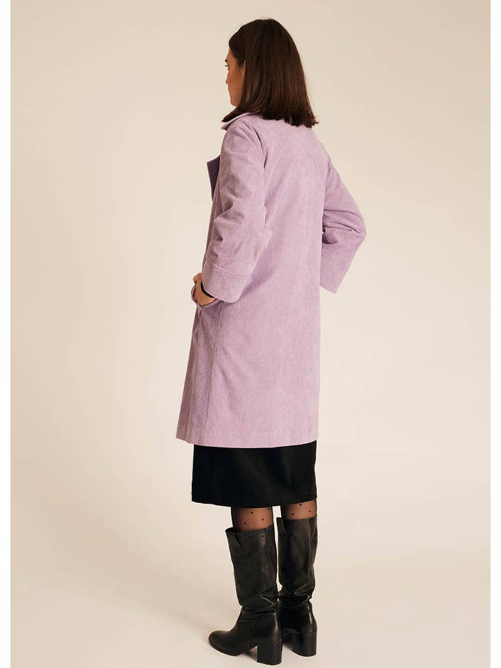 Pepaloves – wholesale Coat – Women’s – CORDUROY COAT LILAC1