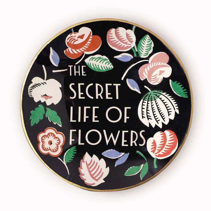 Rund glastråg, Blommornas hemliga liv för wholesale av Amelin Archive