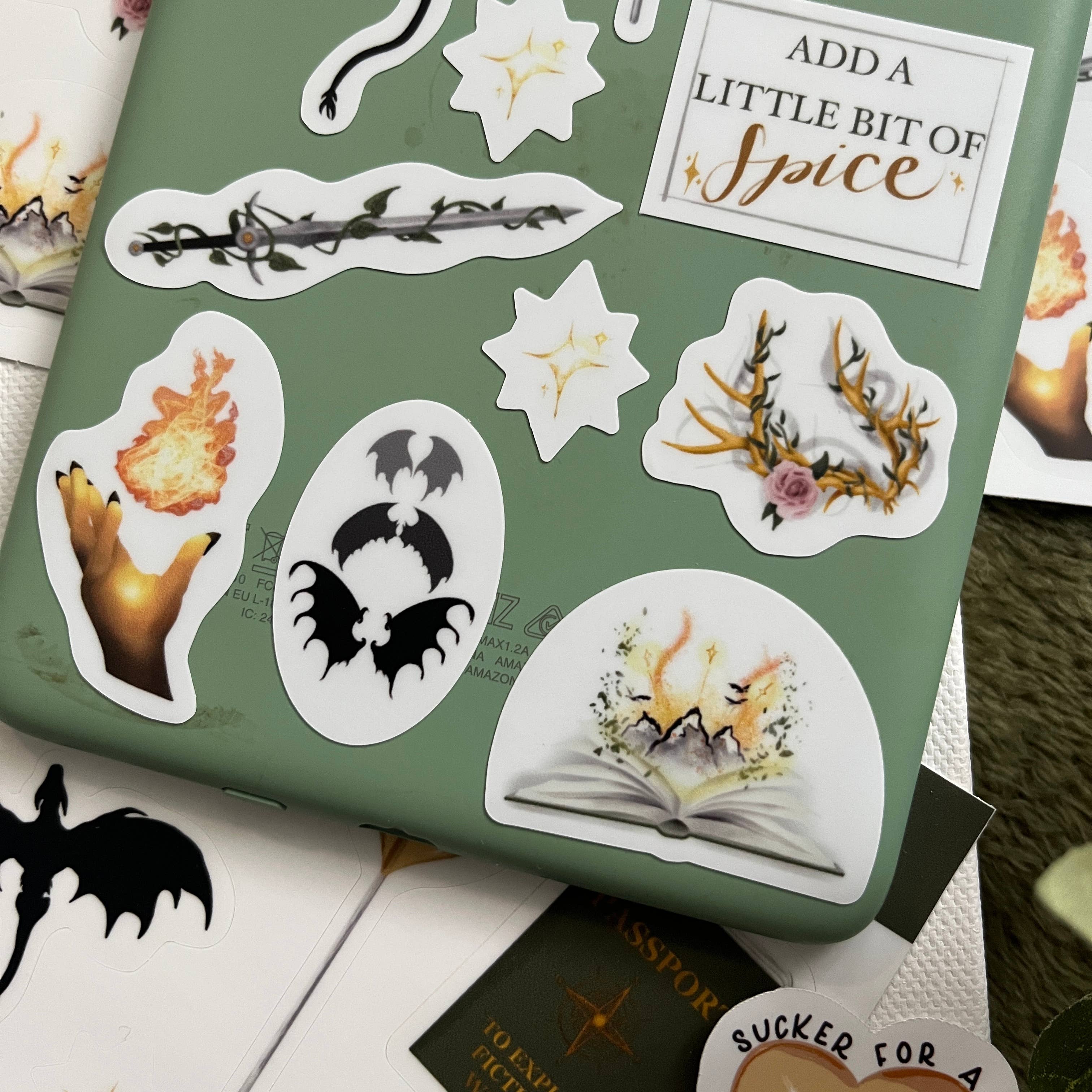 Jessi's Messes - Wholesale Phone & Laptop Stickers - Romantasy Kindle Sticker Sheet8