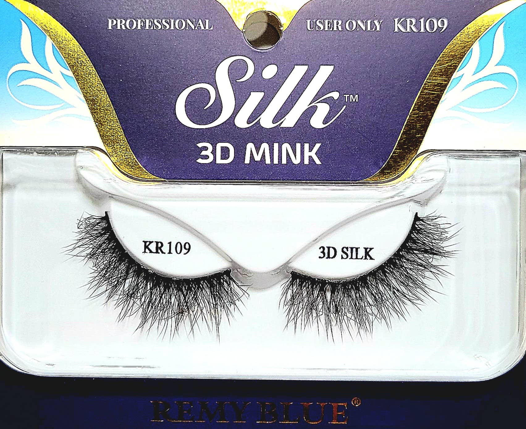 AEsthetic - Venta al por mayor Pestañas postizas - PESTAÑAS DE VISÓN DE SEDA 3D REMY BLUE8