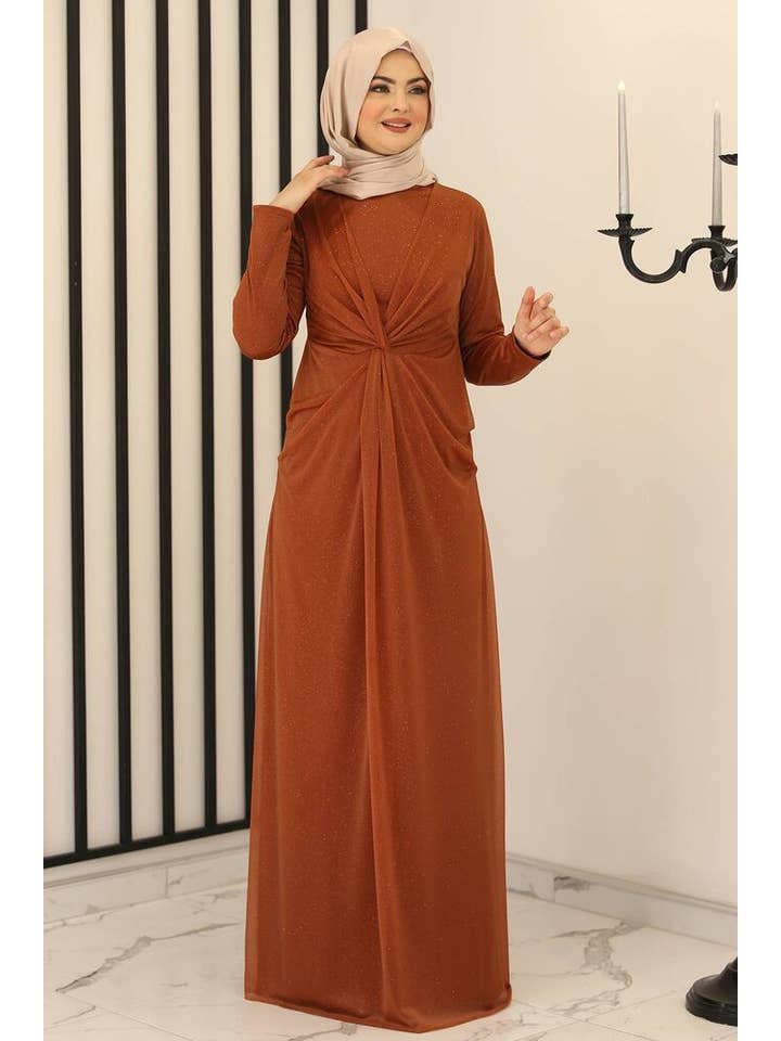 WENOR - Wholesale Dress - Women's - Evening Dress Women Maxi Dress Abiye Abaya Hijab Dress Modest Fashion (AYLA)3
