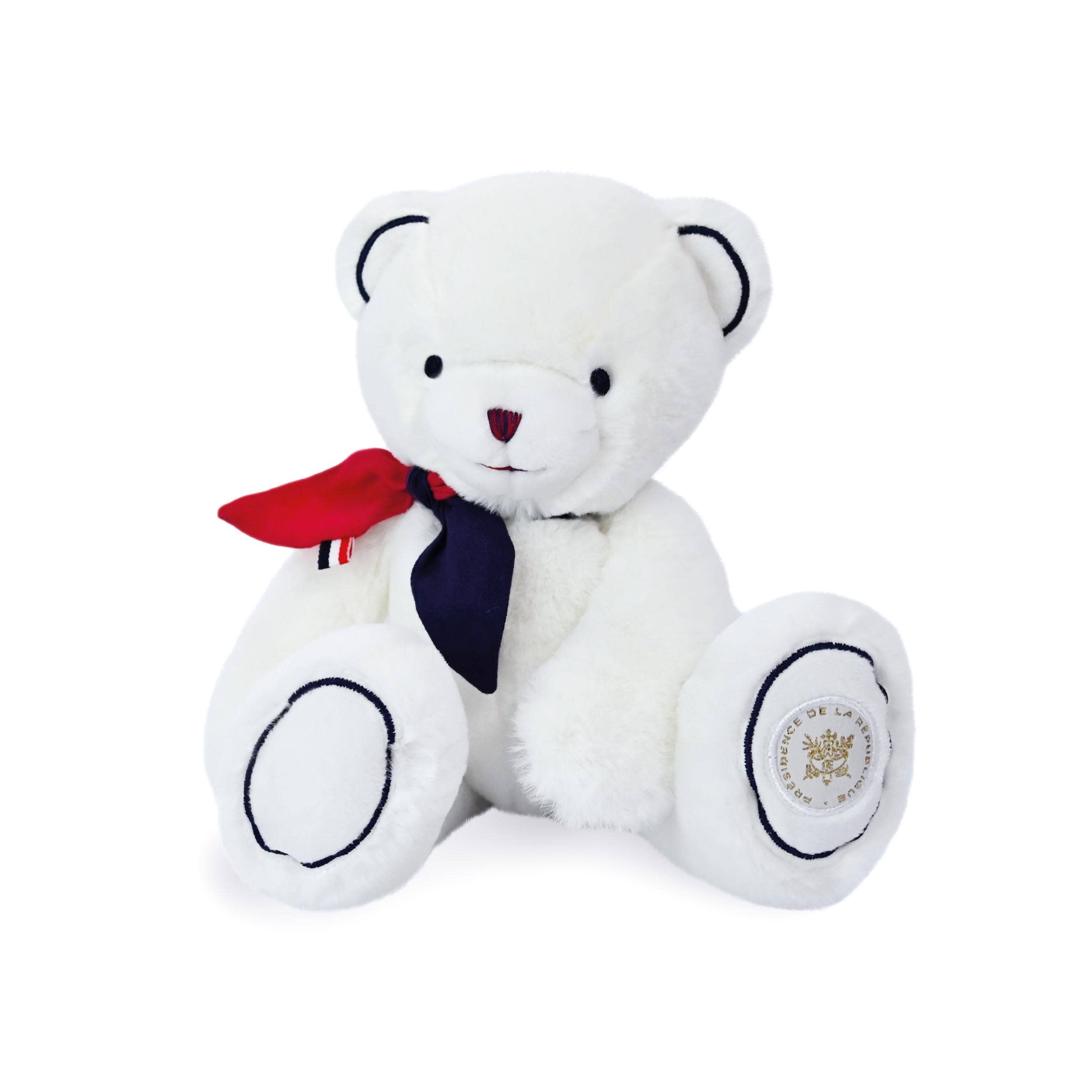 MAÏLOU TRADITION - Wholesale Stuffed/Plush Toy - Kids & Baby - The White Elysée Bear 30cm – Plush Made in France1