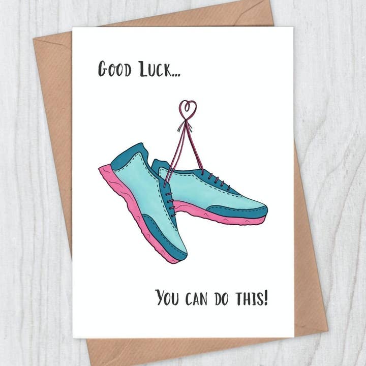 Running Good Luck Card for wholesale by Lou Longworth