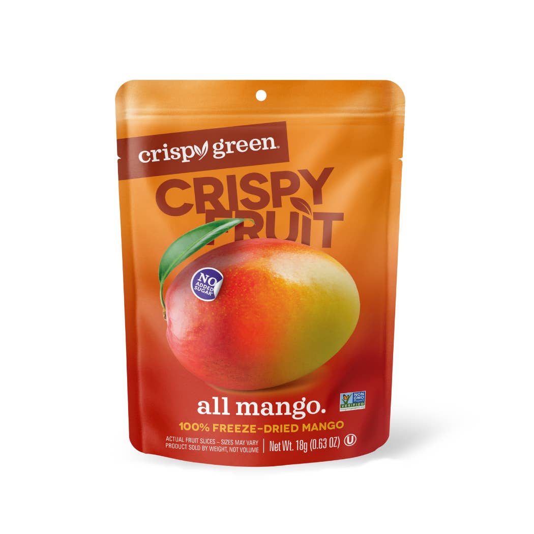 Crispy Green - Wholesale Dried/Dehydrated Fruit - Freeze Dried Mango 18g, Single