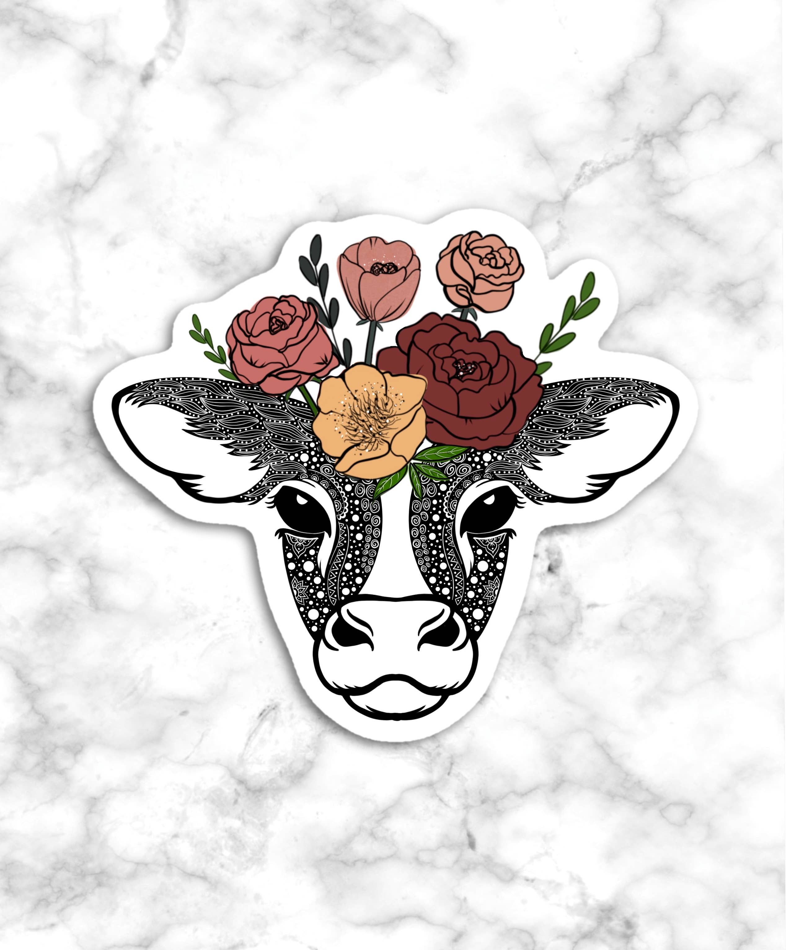 GatikaChicShop – Großhandel Aufkleber – Kuh-Aufkleber, Laptop-Aufkleber, Journal-Cover-Aufkleber, Kuh-Geschenk