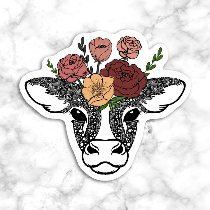 GatikaChicShop – Großhandel Aufkleber – Kuh-Aufkleber, Laptop-Aufkleber, Journal-Cover-Aufkleber, Kuh-Geschenk0