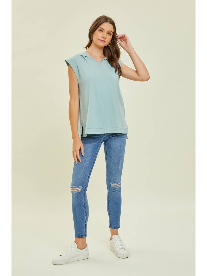 Heyson - Wholesale Hoodie - Women's - ET1555 EFFORTLESS EDGE HOODIE IN A RELAXED FIT & TERRY