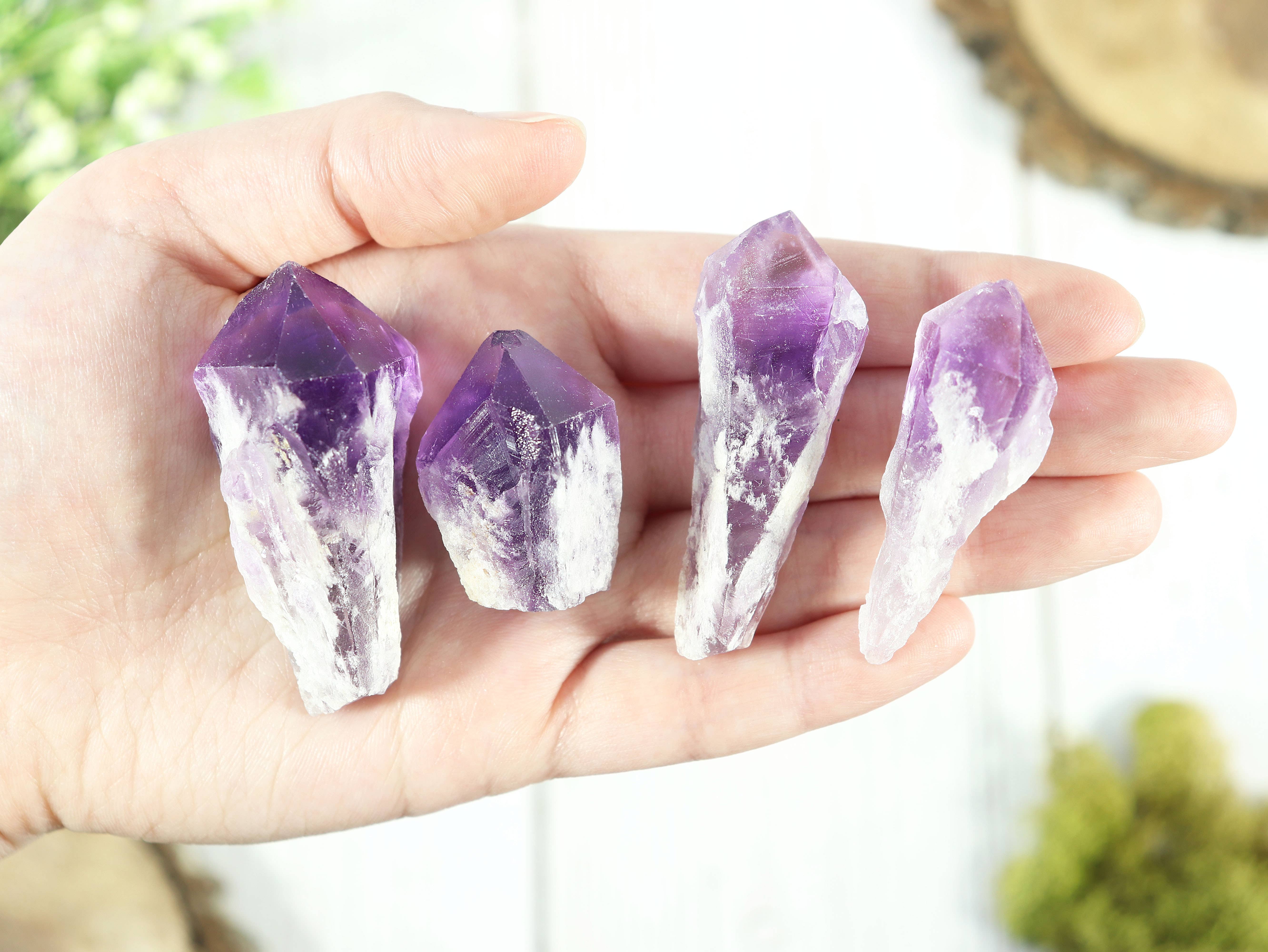 Natures Artifacts Inc - Wholesale Spiritual Stone/Crystal - 1 lb Elestial Amethyst Points | Amethyst Crystal5