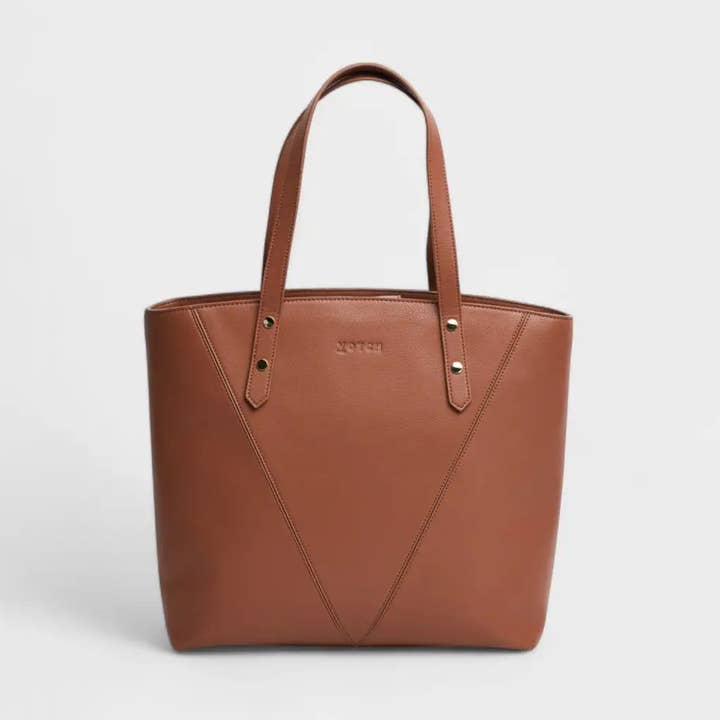 Votch Brown Vegan Leather Tote Bag – Bio-Based & Stylish Bag for wholesale by Votch