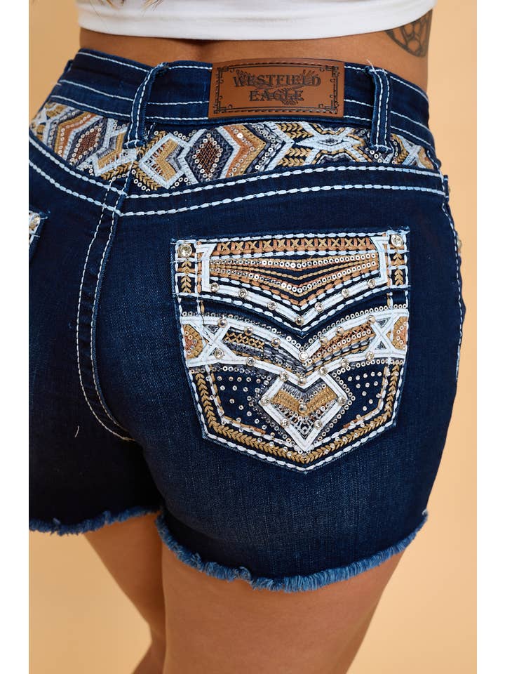 Mörk blå WESTFIELD EAGLE BOOTCUT STRETCHY RODEO COUNTRY WESTERN-JEANS för wholesale på Faire4