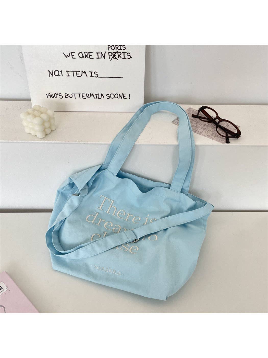 Funkyrel® Atzbranding Limited - Venta al por mayor Bolsa de asa- Mujer - Cosbai - Bolsa de lona con letras coreanas para mujer1