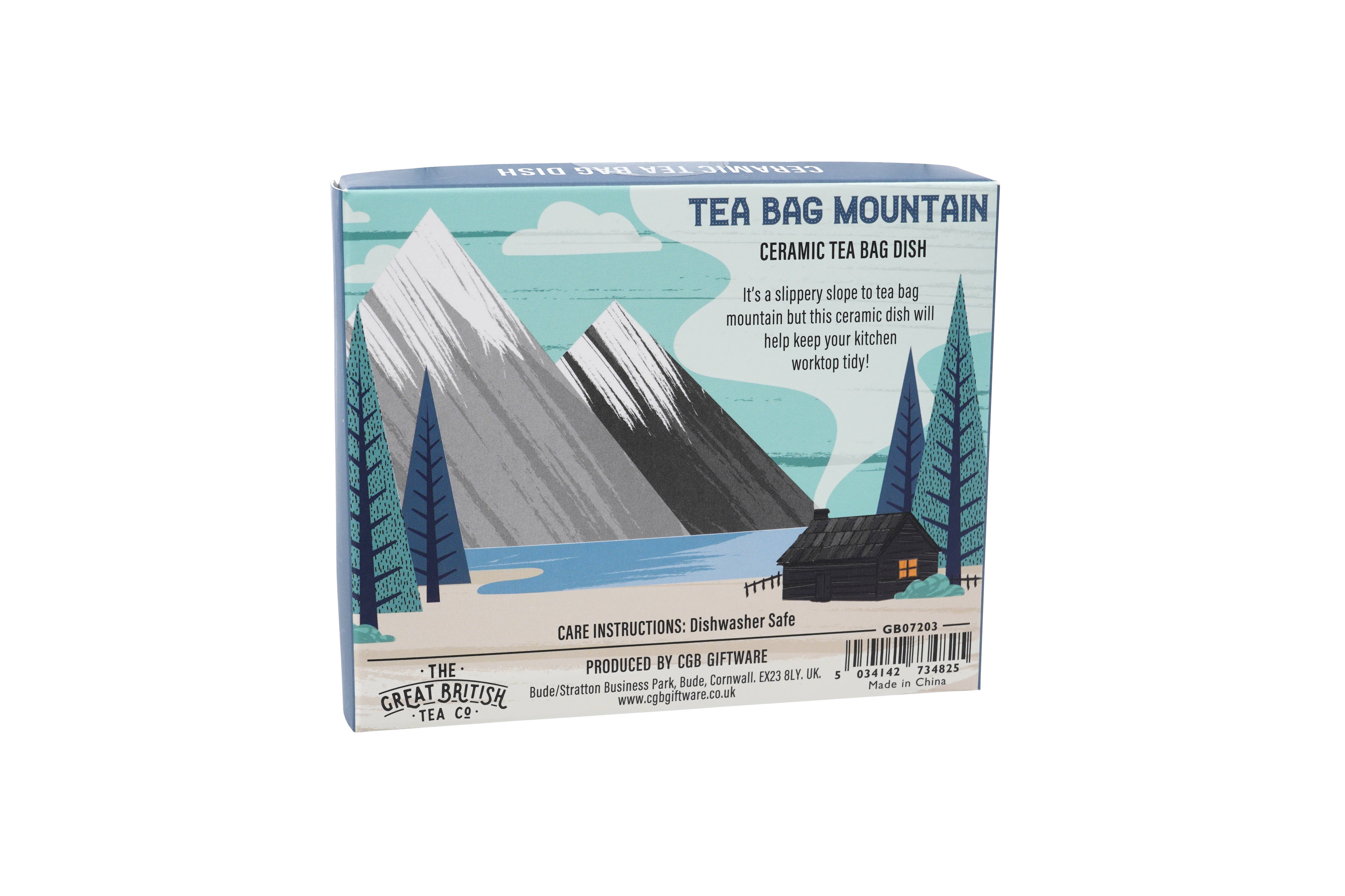 CGB Giftware – wholesale Decorative plate/dish/bowl – Great British Tea Co. 'Tea Bag Mountain' Dish in Gift Box2