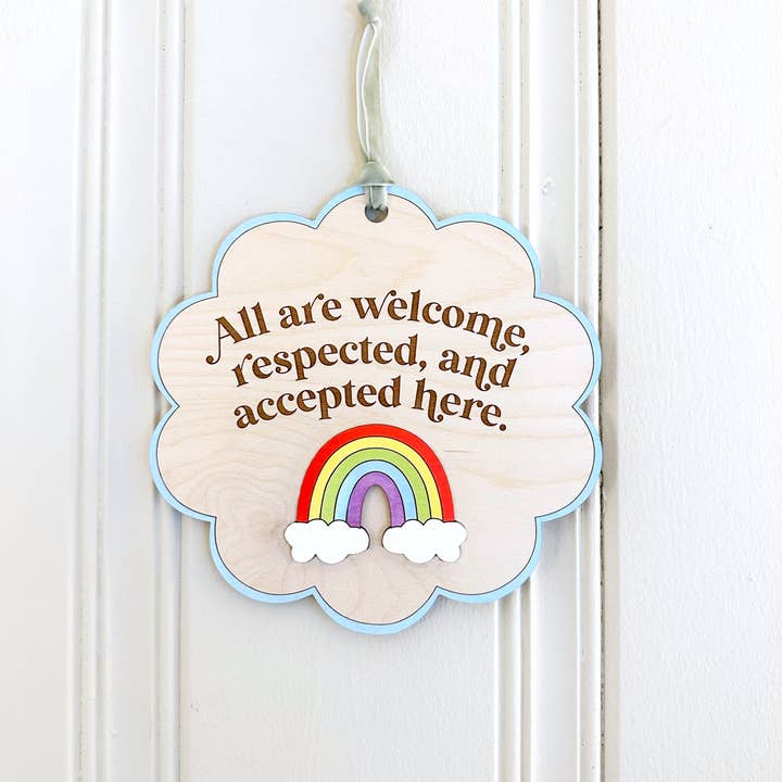 Inclusive Classroom Sign for wholesale by Remember November, Inc