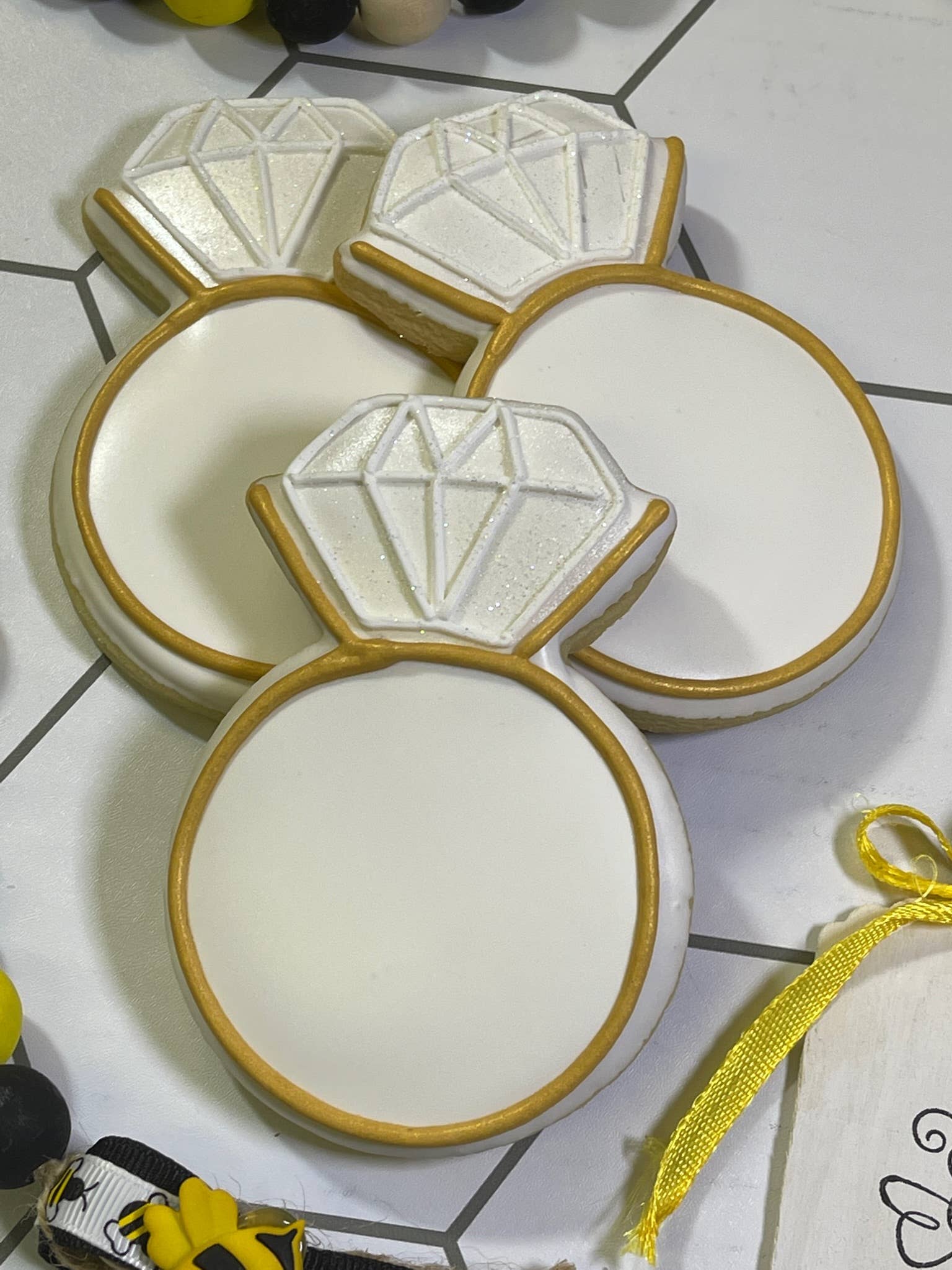 Sugar Beez - Wholesale Cookie - Engagement Ring Cookie1
